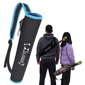 EOUS Archery Arrow Holder Youth Quiver for Kids Arrow Quiver Back and Hip Quivers Side Hip Arrow Bag,BLUE with BLACK