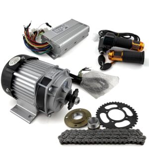 L-faster 48V 500W Cyclecar Bike Electric Engine Kit with Brushless DC Motor and Throttle Handle Grip with Power Key Lock