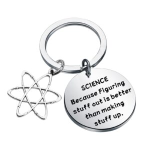 KUIYAI Science Because Figuring Stuff Out Is Better Than Making Stuff Up (stuff up keychain)