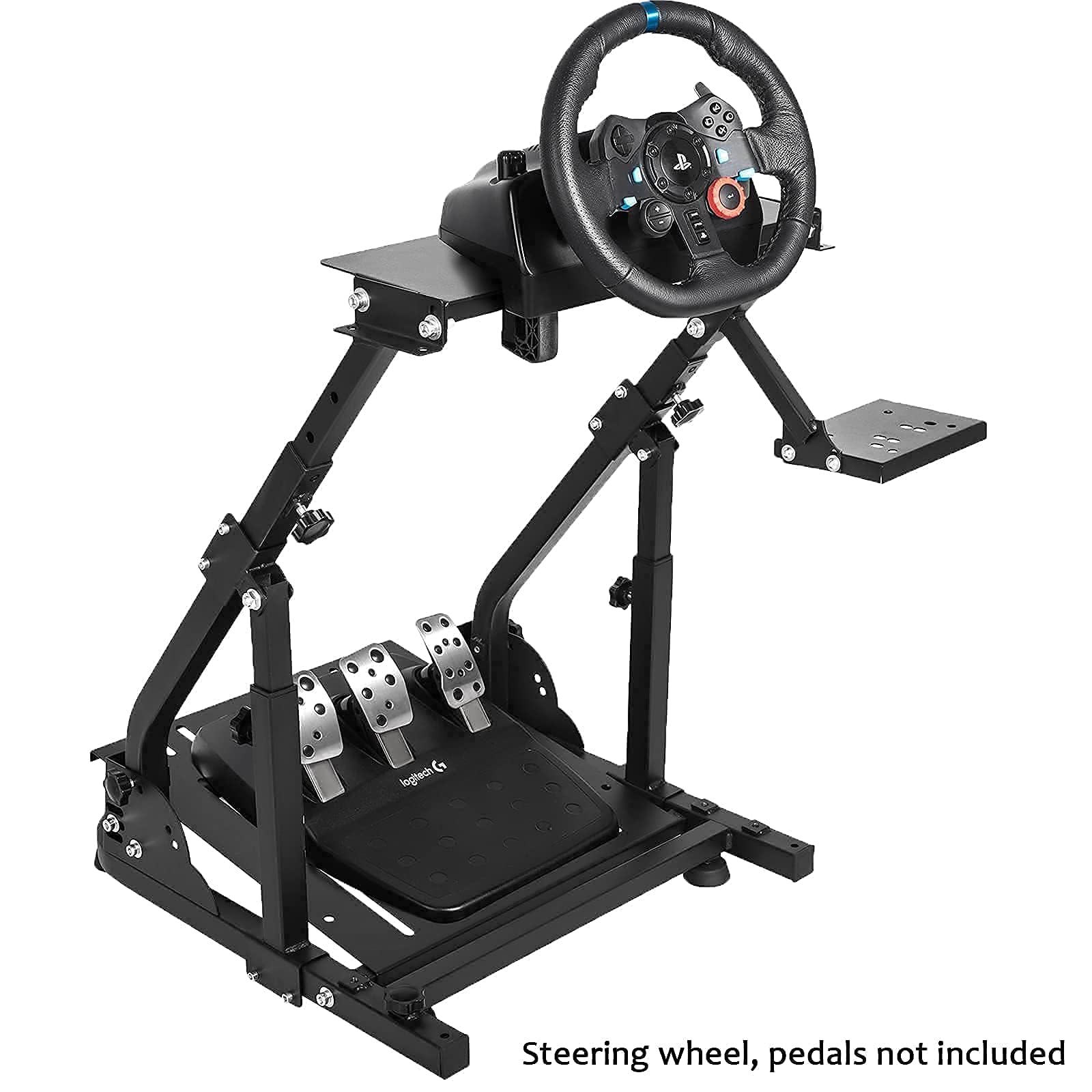 Marada Racing Wheel Stand Steering Wheel Stand Ultra-stable 4 Support Arms fit for Logitech, G25 G27 G29 G920 T300RS, Sim Racing Stand, No Steering Wheel Pedal Shifter Handbrake