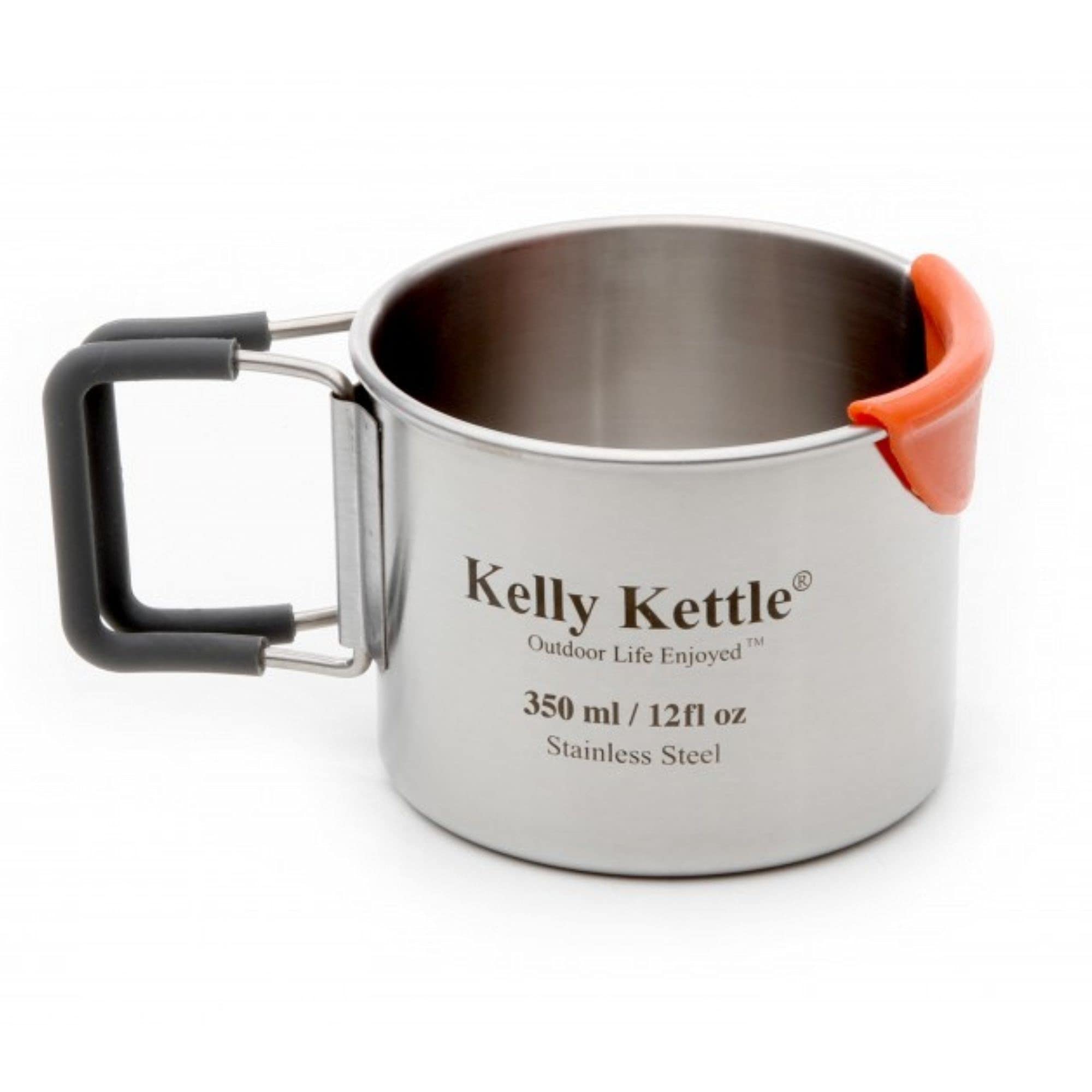 Kelly Kettle Trekker Kettle & Kit – 20oz Small Stainless Steel Camp Kettle, Lightweight Camping Kettle with Whistle, Kelly Kettle Stove for Fishing, Hunting, Hiking, Survival Gear