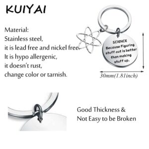 KUIYAI Science Because Figuring Stuff Out Is Better Than Making Stuff Up (stuff up keychain)