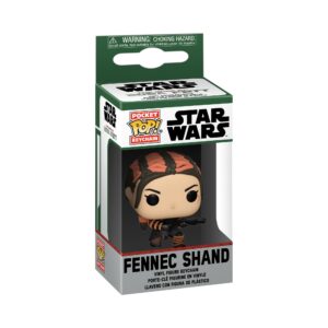 funko pop keychain star wars: book of boba fett - fennec shand, multicolor, standard, (61050)