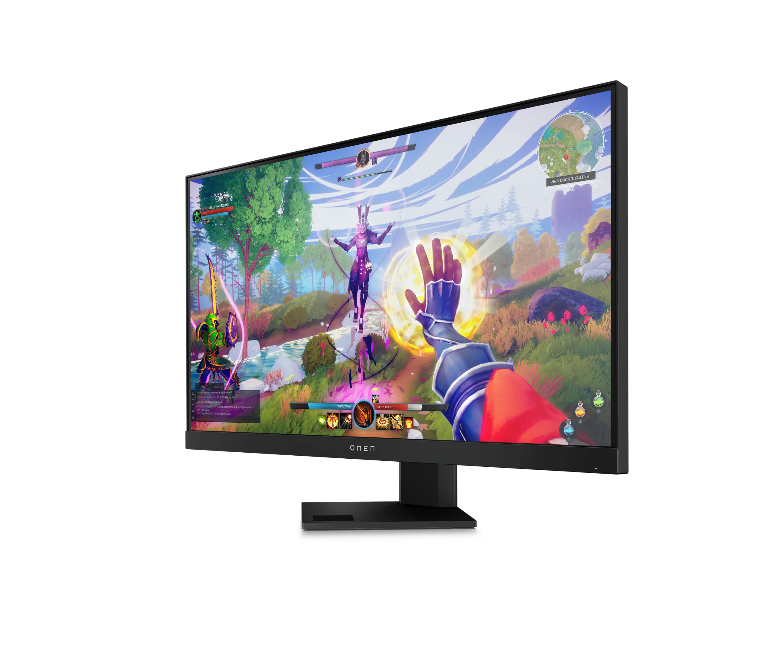 OMEN 25i Gaming Monitor, 1080p IPS FHD Display, 165Hz with 1ms Response Time, VESA HDR 400, NVIDIA G-SYNC Compatible, AMD FreeSync Premium Pro, VESA Mounting, Console Compatible, Eyesafe Screen, Black