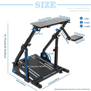 Marada Racing Wheel Stand Steering Wheel Stand Ultra-stable 4 Support Arms fit for Logitech, G25 G27 G29 G920 T300RS, Sim Racing Stand, No Steering Wheel Pedal Shifter Handbrake