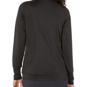 PGA TOUR womens Long Sleeve Performance Stretch Golf With Full Zipper Jacket, Caviar, X-Small US