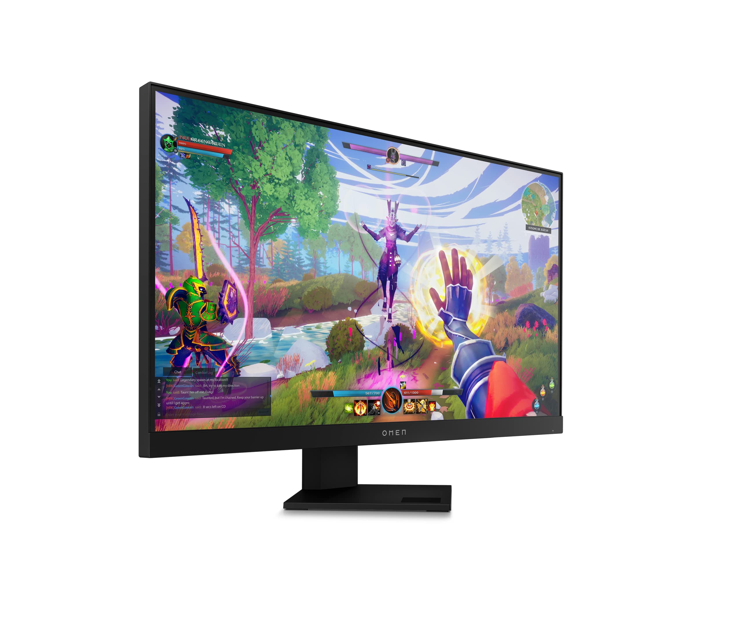 OMEN 25i Gaming Monitor, 1080p IPS FHD Display, 165Hz with 1ms Response Time, VESA HDR 400, NVIDIA G-SYNC Compatible, AMD FreeSync Premium Pro, VESA Mounting, Console Compatible, Eyesafe Screen, Black