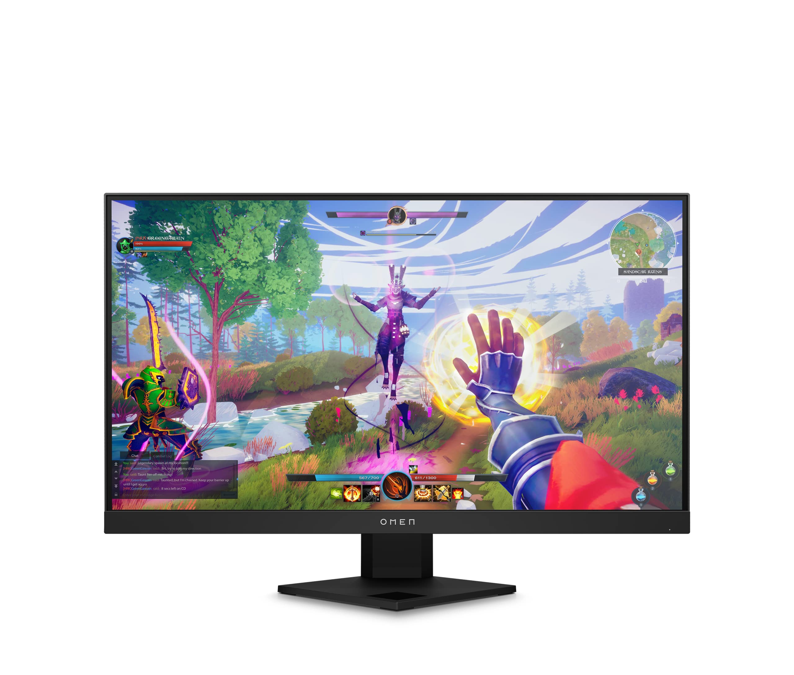 OMEN 25i Gaming Monitor, 1080p IPS FHD Display, 165Hz with 1ms Response Time, VESA HDR 400, NVIDIA G-SYNC Compatible, AMD FreeSync Premium Pro, VESA Mounting, Console Compatible, Eyesafe Screen, Black