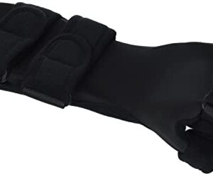 OTC Soft Resting Hand Splint, Night Immobilizer for Wrist, Fingers and Thumb, Stroke Hand, Black, Large/X-Large