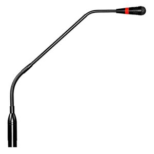 ecs xlr 18 inch fully adjustable quick mount cardioid uni-directional gooseneck microphone, 1 volt to 9 volt dc