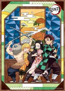 ensky - demon slayer: kimetsu no yaiba 500 piece art crystal jigsaw puzzle (500-ac04)