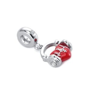 MZC Jewelry Heart Love Heartbeat Charm for Pandora Bracelets