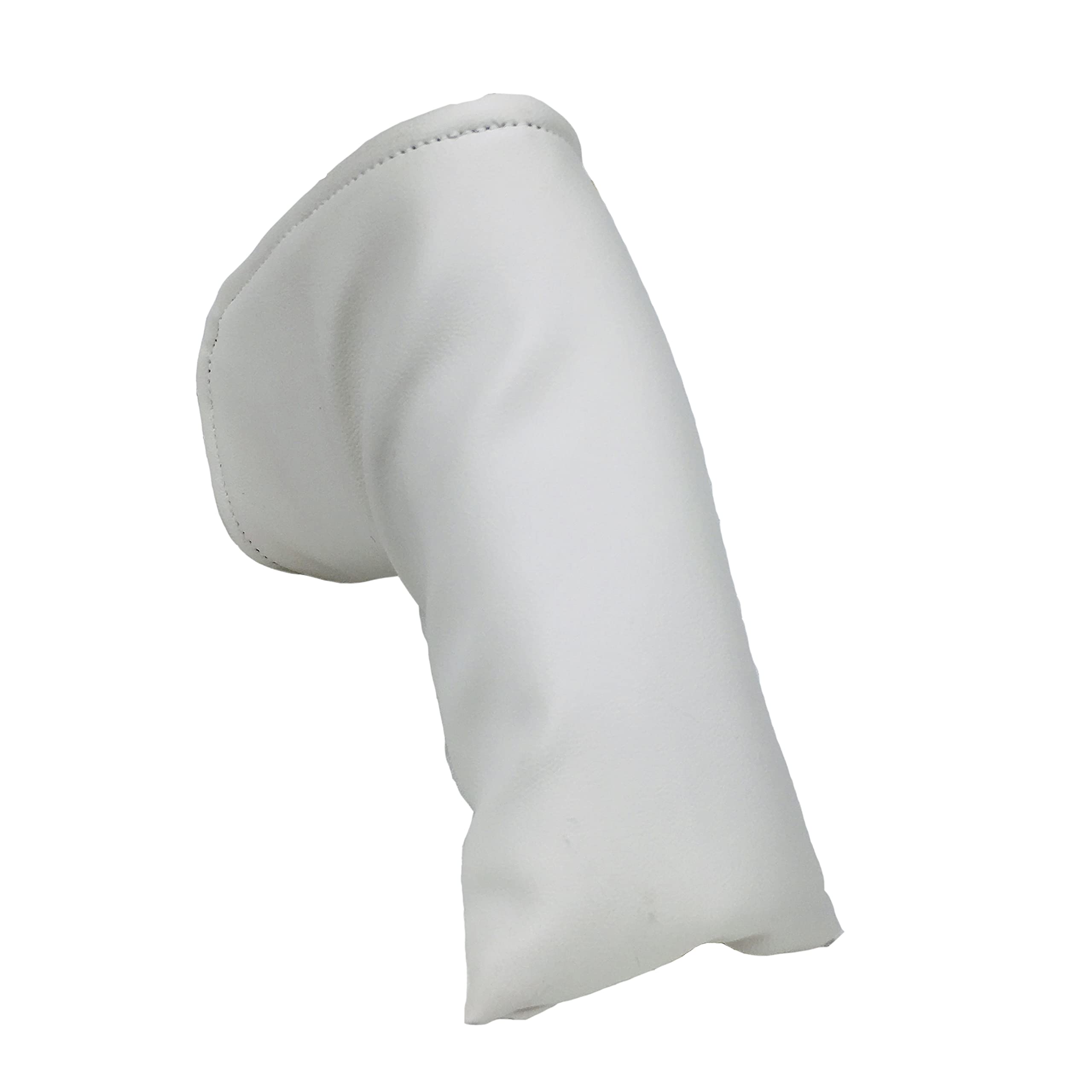 Sunfish White Leather Blade Putter Golf Headcover