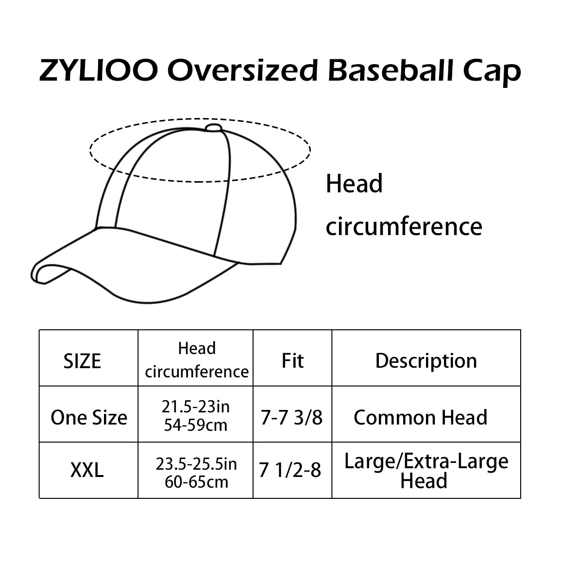 Zylioo Unisex Running Hat for Big Head,Mesh Back Buckle Baseball Cap,Curved Brim Breathable Trucker Hats