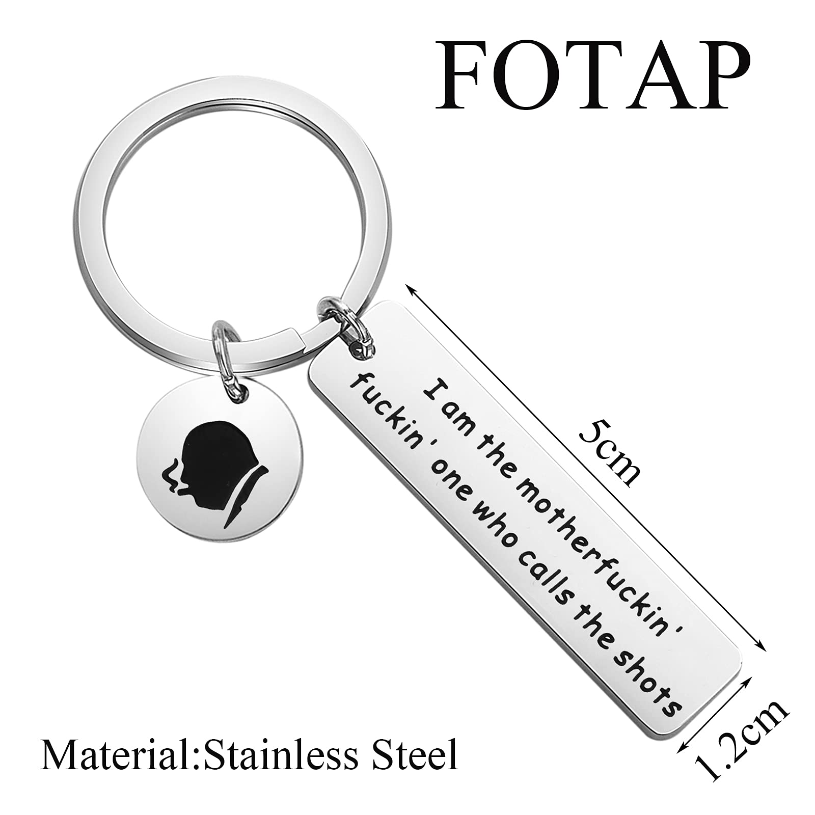 FOTAP Sopranos TV Show Inspired Keychain Sopranos Fan Gift TV Show Lover Gifts TV Show Fandom Gifts (Shots Keychain)