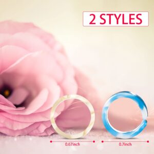 Hicarer 15 Pieces Resin Rings Colorful Acrylic Rings for Women Open Adjustable Thick and Thin Round Rings Set Vintage Tortoise Marble Transparent Rings Stackable Band Rings