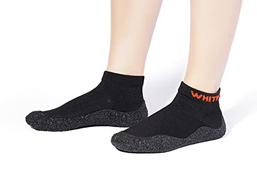 WHITIN Mens Water Shoes for Beach Watersocks Barefoot Aqua Socks Quick Drying Size 13 Swim Wading Kayaking Sailing Hiking Minimalist Barefoot Shoes Black