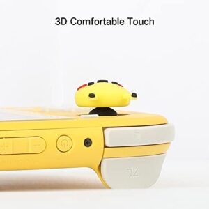 PERFECTSIGHT Cute Thumb Grip Caps Joystick Caps Compatible with Nintendo Switch Joycon/OLED/Switch Lite, Kawaii Magic Moon Skin Grip Button Stick Cover Controller 3D Analog Ergonomic Kit (Luna)