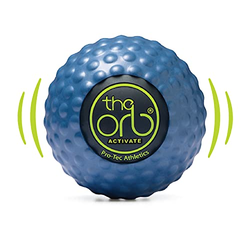 Pro-Tec Athletics Orb Activate Vibrating Massage Ball, Blue, 4.5" Diameter