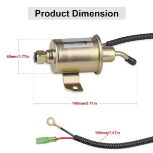 WATERWICH Electric Fuel Pump Compatible with Onan Microquiet 4000 A029F889 E11007 4kyfa26100k 4KW Generator Gas Pump Replacesment for 149-2331 149231101 149-2311-02 149-2311-01