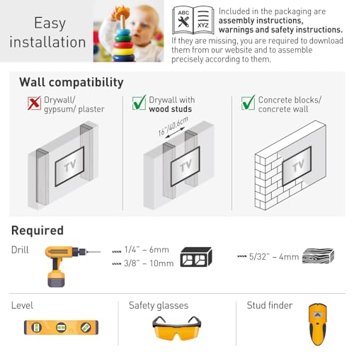 Barkan 40" Long White TV Wall Mount, 13 - 80 inch Dual Arm Full Motion Articulating - 4 Movement Flat / Curved Screen Bracket, Holds up to 110lbs, Extra Stable, Fits LED OLED LCD