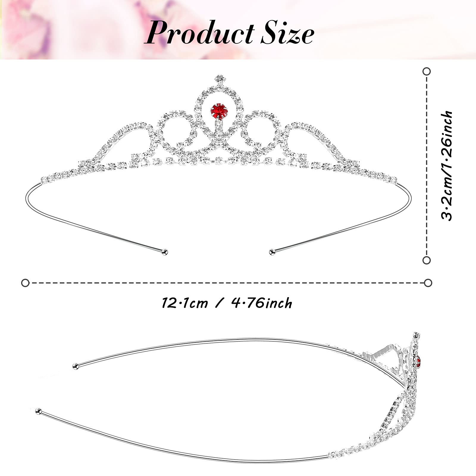 Hicarer 20 Pieces Girls Tiara Crown Bulk Silver Princess Tiaras Crystal Headband for Girls Wedding Birthday Party(Cute Style)