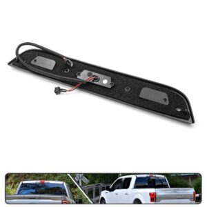 Clear Lens Red/white LED 3rd Third Brake Light for 2017-2021 Ford F-250 F-350 F-450 Super Duty with Strobe Feature Cargo/reverse lamp OEM High Mount Brake Lamp