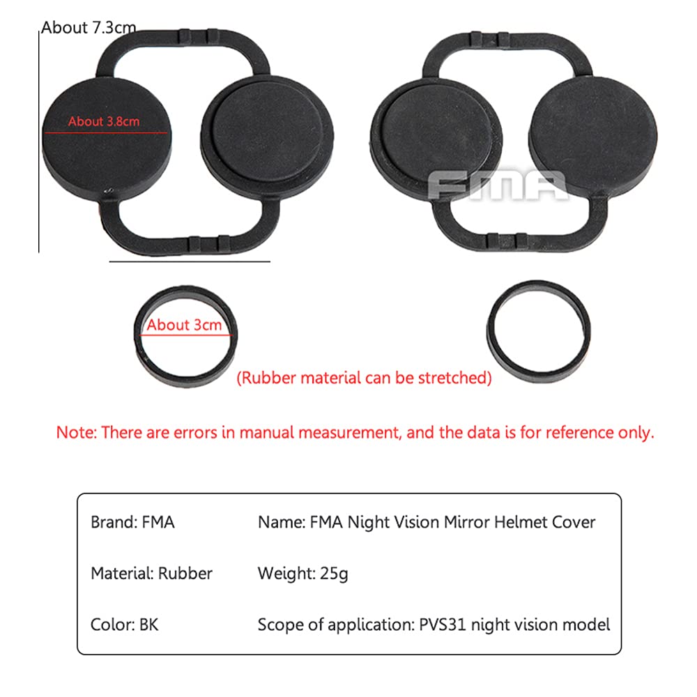 FMA PVS31 Night Vision Lens Cover Rubber Protective Apron TB1402