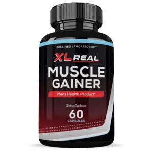 (2 Pack) XL Real Muscle Gainer Advanced Men's Heath Formula 60 Capsules