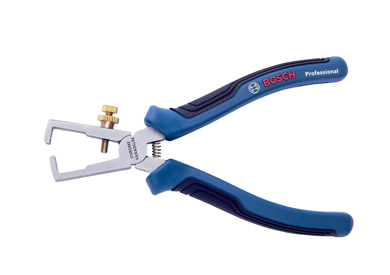 Bosch Professional 1600A01V03 160 mm Wire Stripper (Chrome-Vanadium Steel, Soft Grip), Blue