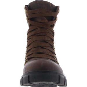 Steve Madden Women's Hint Hiking Boot, Cognac Leather, 7.5