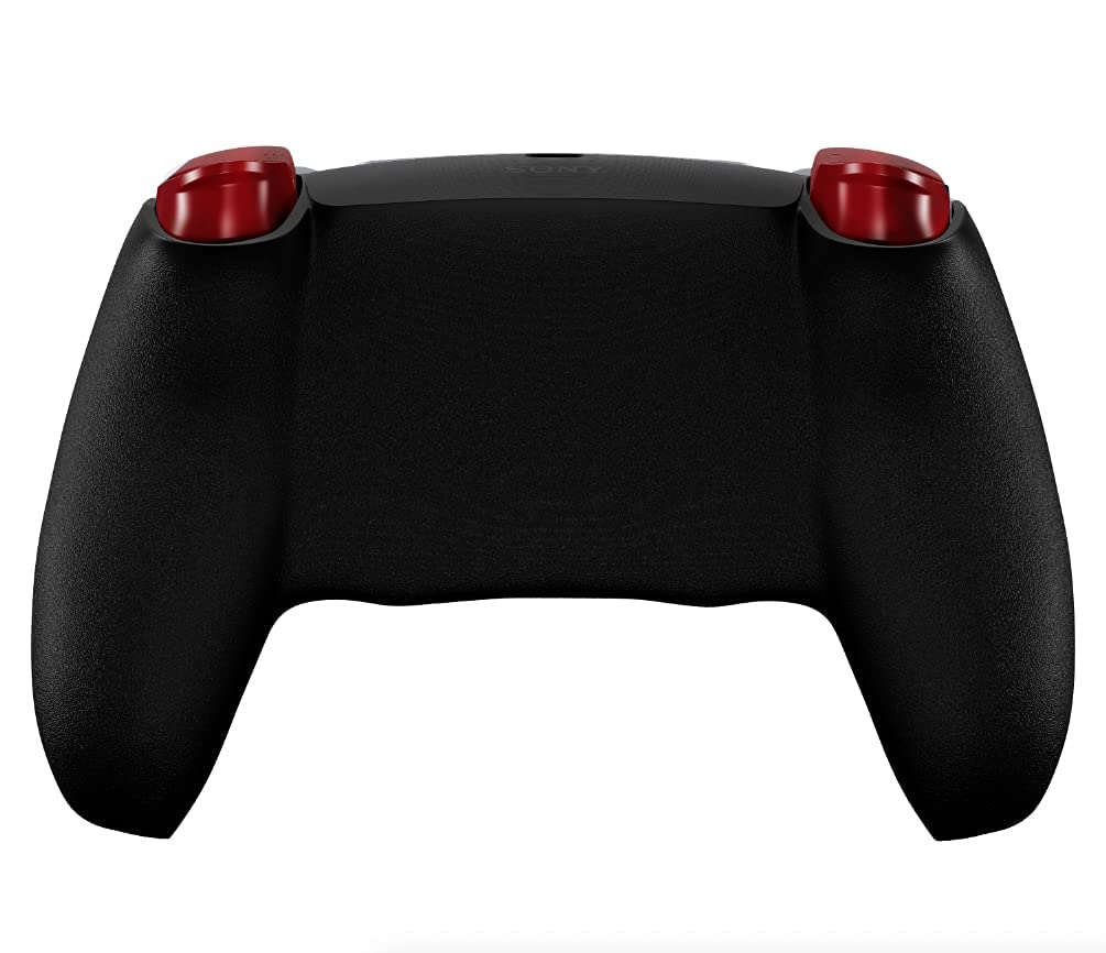 MODDEDZONE SMART Controller with FPS pack (Rapid Fire & more) Compatible with PS5 Custom Modded Controller for shooter games & more (Black/Red)