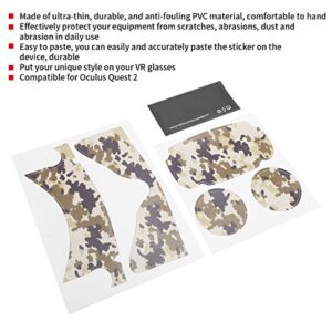 Vbestlife VR Controller Stickers, VR Headset Stickers Sturdy Wear- Comfortable for Scratches for for Abrasion for Abrasions(Desert Camouflage)