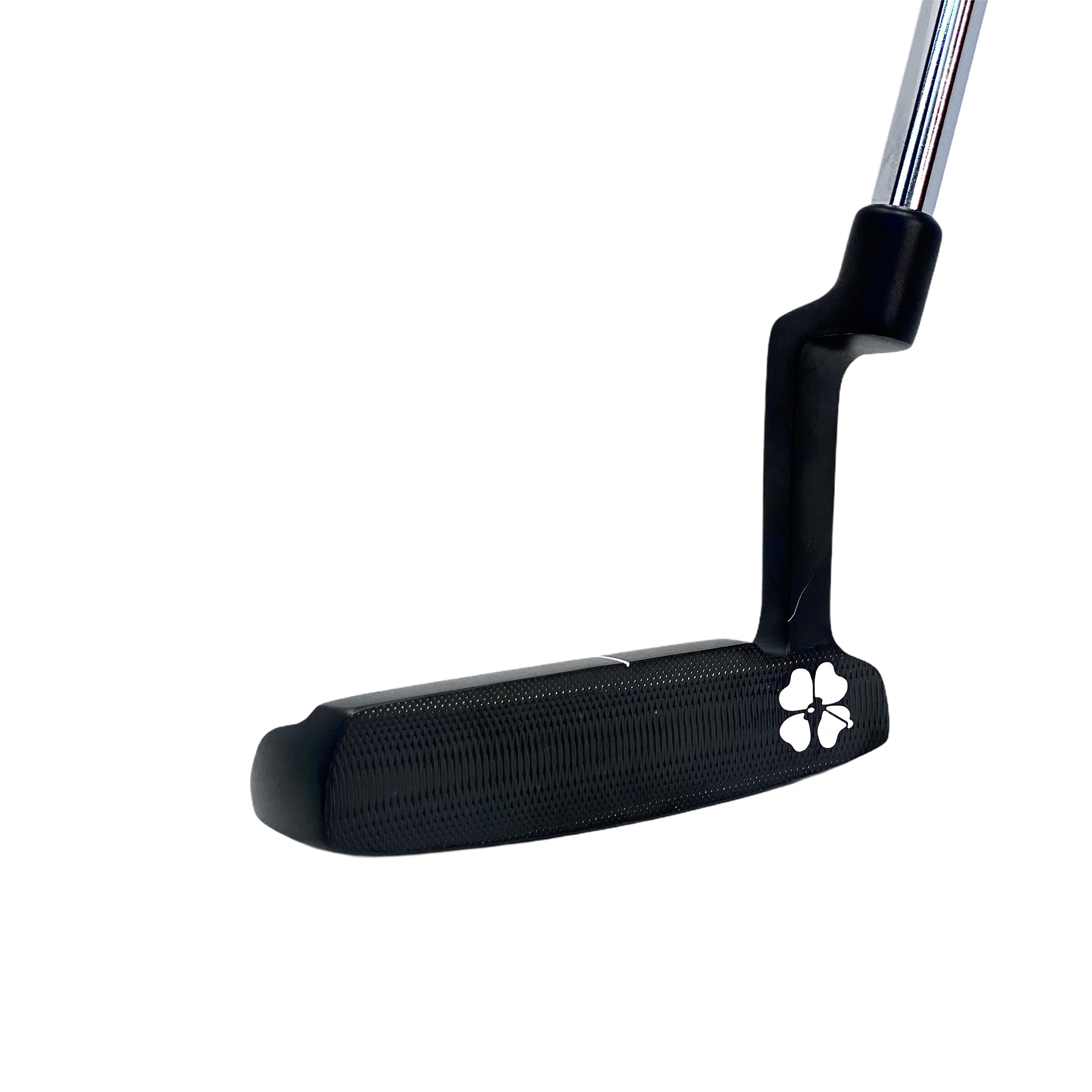 Lucky Golf Black Mallet Putter - Material: 431 Stainless Steel Casting - Loft: 3.5 Degrees - Lie: 72 Degrees - Finished Weight: 350 Grams - Length: 35 inches - Authentic Lucky Golf Rubber Grips