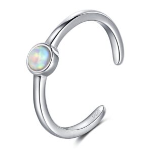 chic & artsy toe rings 925 sterling silver created opal toe rings for women opal open toe rings adjustable cuff toe rings beach toe finger rings