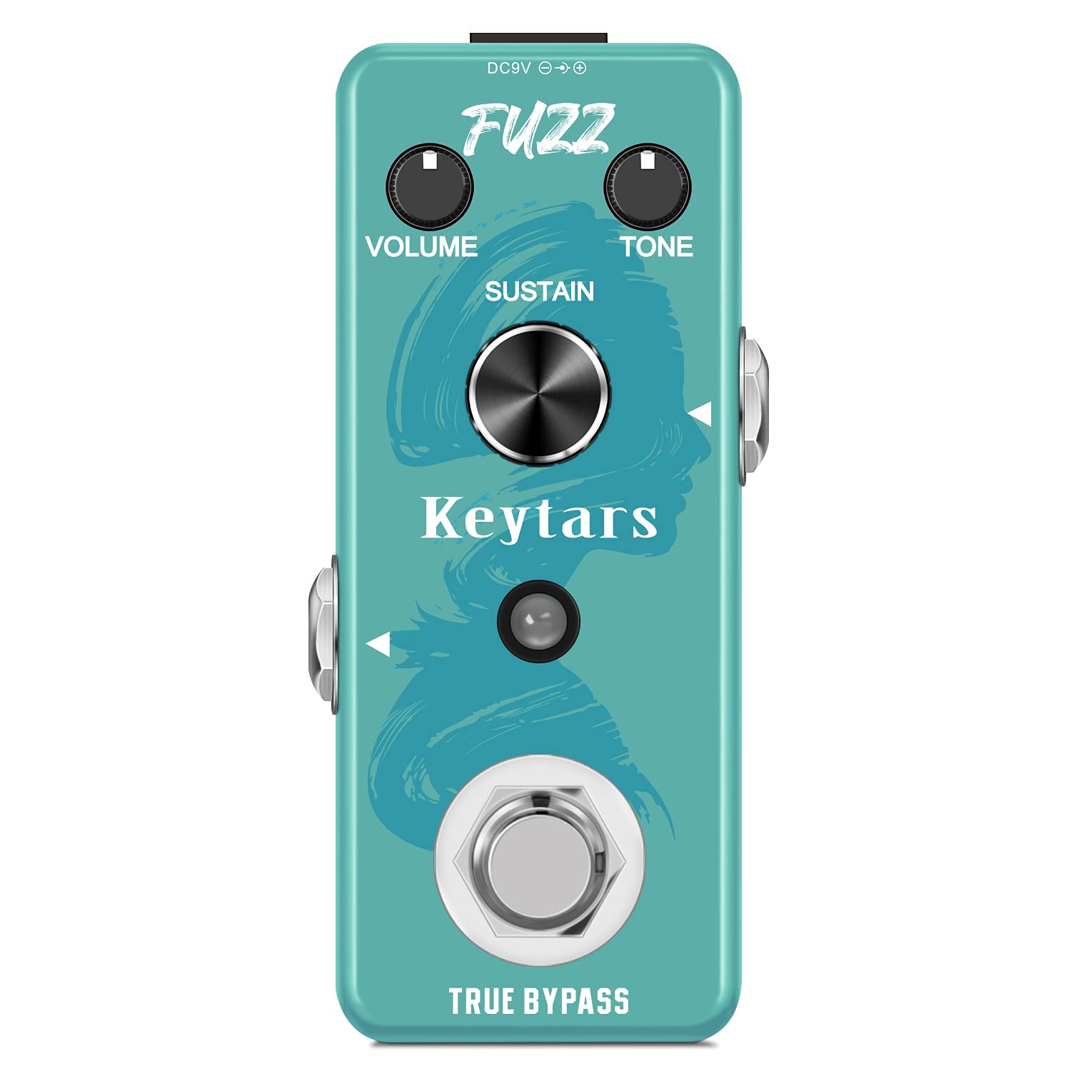 Keytars Fuzz Pedal Guitar Analog Distortion Effects Pedals for Electric Guitar Classic Fuzz Pedals Mini Size True Bypass(KT-306)