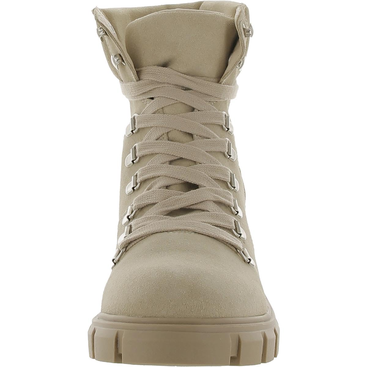 Steve Madden Women's Hint Hiking Boot, Sand Suede, 7.5