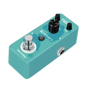 Keytars Fuzz Pedal Guitar Analog Distortion Effects Pedals for Electric Guitar Classic Fuzz Pedals Mini Size True Bypass(KT-306)