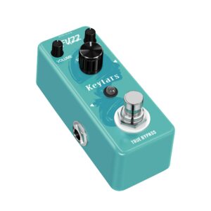 Keytars Fuzz Pedal Guitar Analog Distortion Effects Pedals for Electric Guitar Classic Fuzz Pedals Mini Size True Bypass(KT-306)