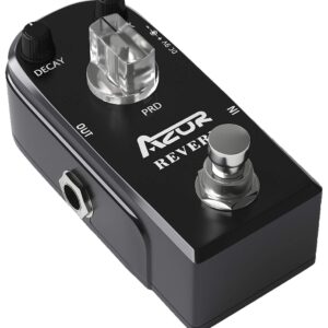 AZOR Chorus Guitar Effect Pedal with Reverb Guitar Effect Pedal Plate Reverb Hall and Church,Space Guitar Effect