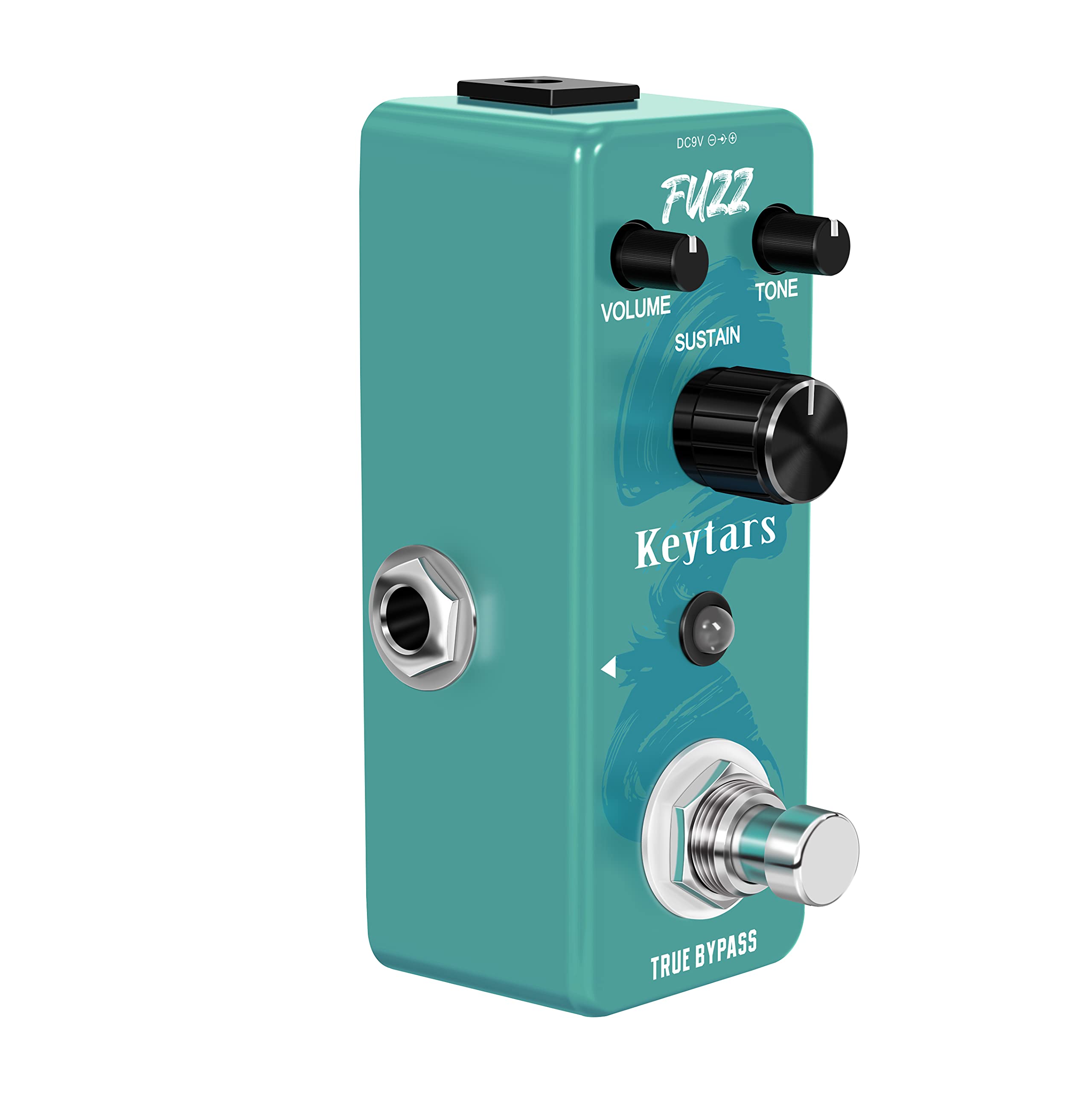 Keytars Fuzz Pedal Guitar Analog Distortion Effects Pedals for Electric Guitar Classic Fuzz Pedals Mini Size True Bypass(KT-306)