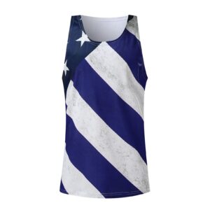 GDJGTA Summer Vest for Men Leisure 4th of July Flag 3D Digital Printing Lndependence Day Sports Sleeveless Tank Top Tee Blouse