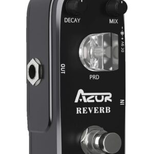 AZOR Chorus Guitar Effect Pedal with Reverb Guitar Effect Pedal Plate Reverb Hall and Church,Space Guitar Effect