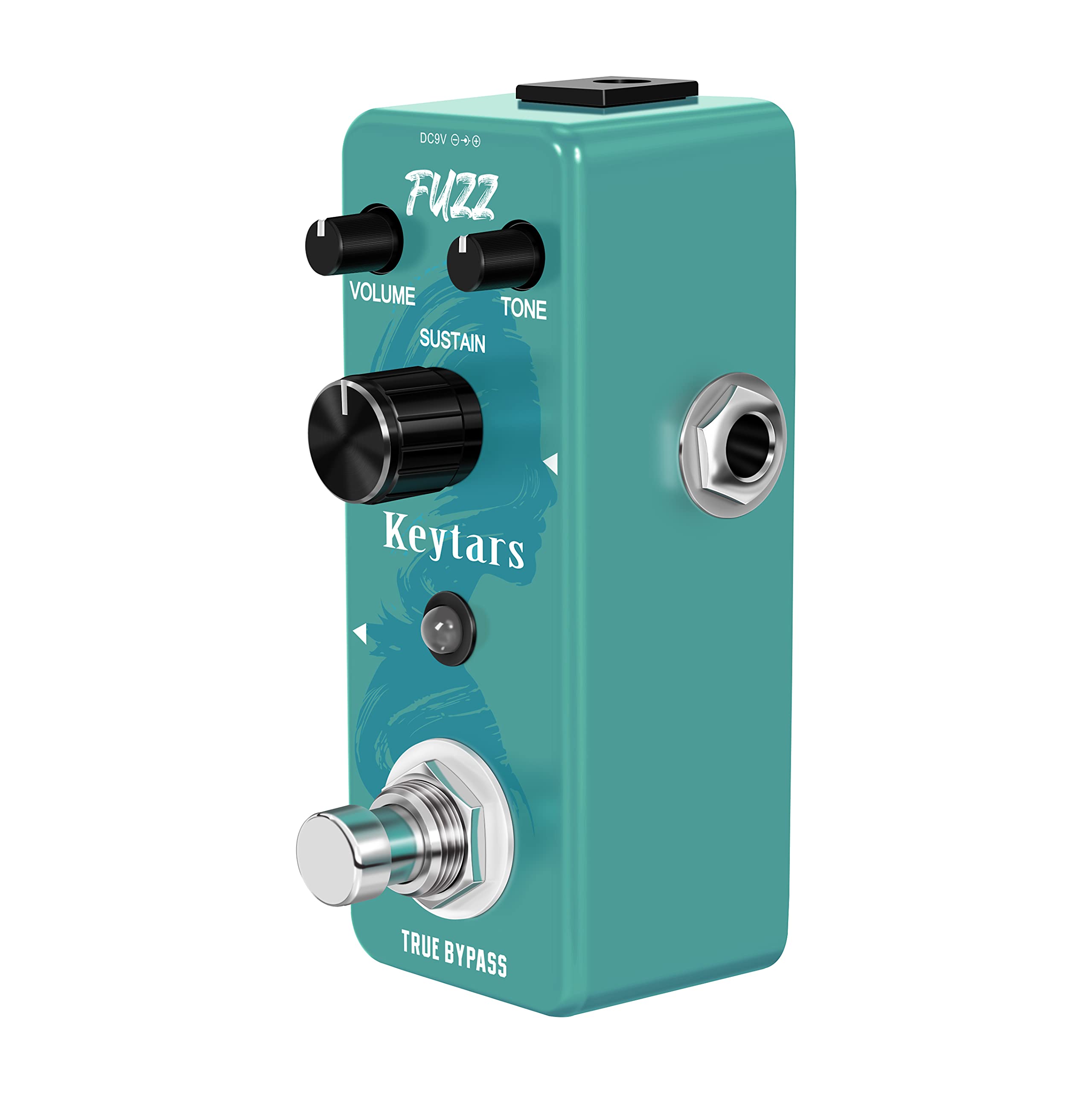 Keytars Fuzz Pedal Guitar Analog Distortion Effects Pedals for Electric Guitar Classic Fuzz Pedals Mini Size True Bypass(KT-306)