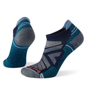 smartwool sw001570092m women's hike light cushion low ankle socks deep navy m