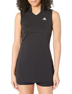 adidas women's golf dress, black/white, large