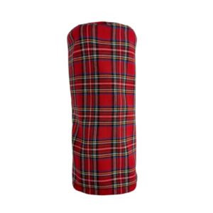 Sunfish Tartan Golf Headcover Set Red Plaid - Driver, Fairway, Hybrid