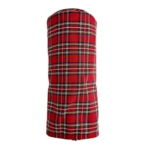 Sunfish Tartan Golf Headcover Set Red Plaid - Driver, Fairway, Hybrid