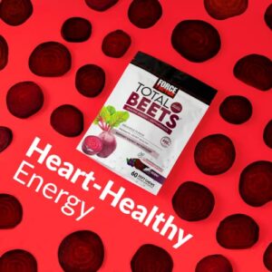 Force Factor Total Beets Soft Chews with Beetroot, Nitrates, L-Citrulline, Grapeseed Extract, and Antioxidants, Healthy Energy Supplement with Elite Ingredients, Heart Health Superfood, 60 Chews