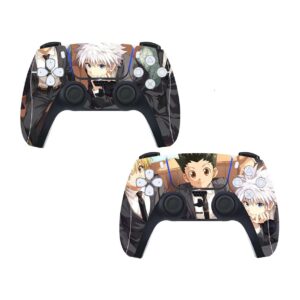 ebty-dreams inc. - set of 2 hxh gon freecss, killua zoldyck vinyl skin sticker decal protector for playstation 5 (ps5) controllers